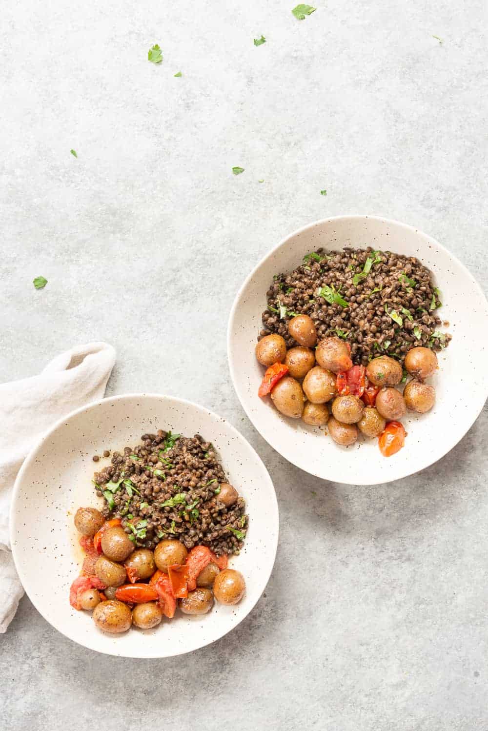 Chickpea and Lentil Taco Salad Meal Prep Bowls - She Likes Food