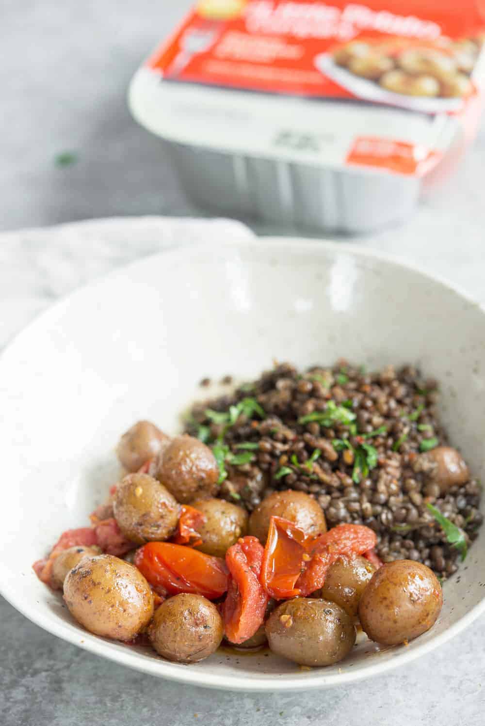 Potato, Harissa And Lentil Buddha Bowl