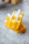 Mango Coconut Cream Popsicles