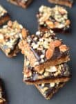 You've never had brownies like this before! Almost Raw Blondie Brownies with Chocolate Frosting. Gluten-Free and Vegan | www.delishknowledge.com