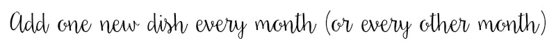 Onenewdisheverymonth