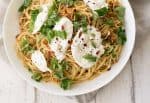 Pasta Checca With Burrata! This Recipe Is Ready In Less Than 20 Minutes. Quick, No-Cook Sauce Tossed With Hot Angelhair Pasta And Topped With Creamy Burrata. Vegetarian. | Www.delishknowledge.com