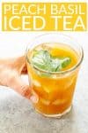 how to make peach iced tea