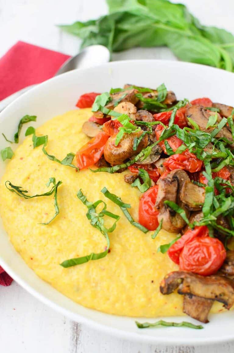 Vegan Polenta Bowl Delish Knowledge