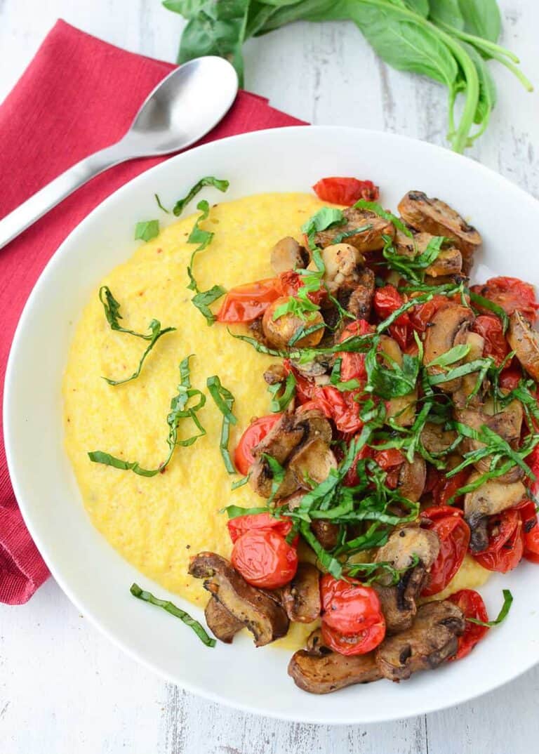 Vegan Polenta Bowl Delish Knowledge