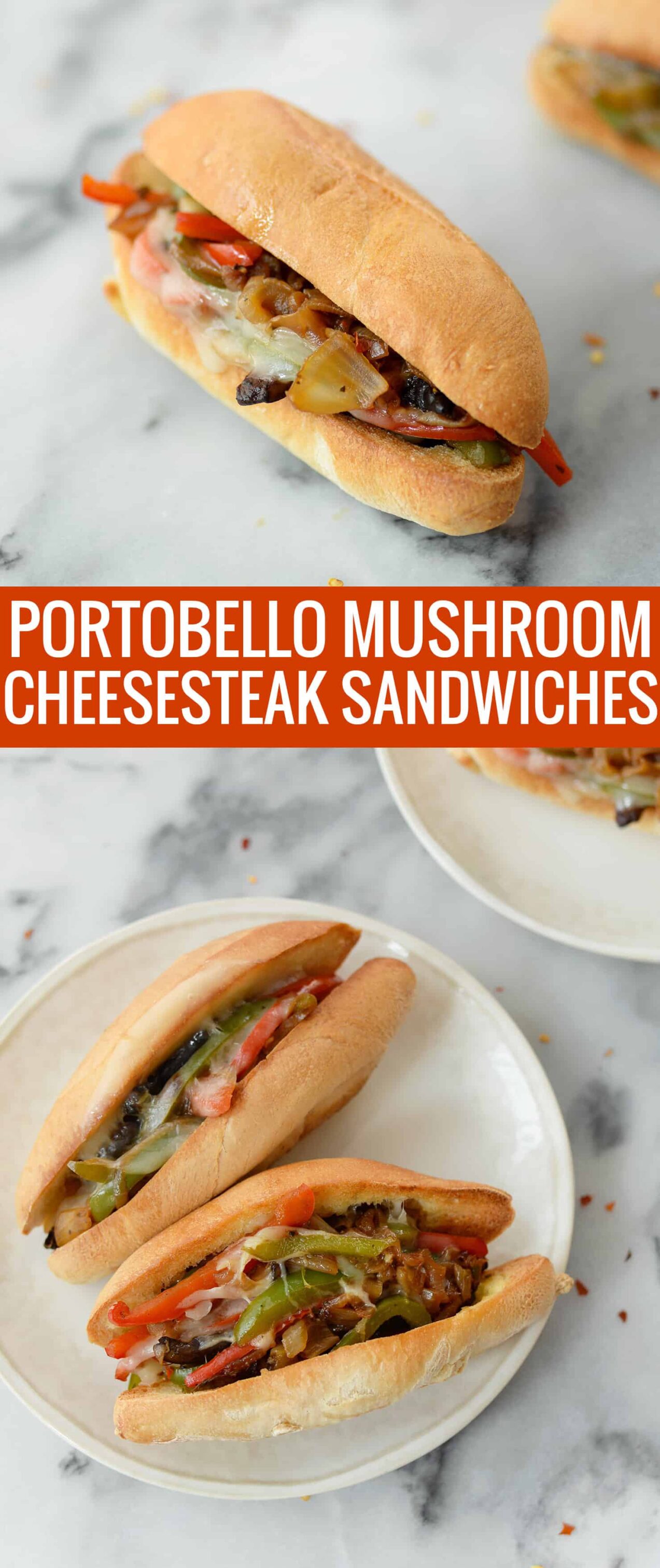 Portobello Cheesesteak Sandwiches Delish Knowledge