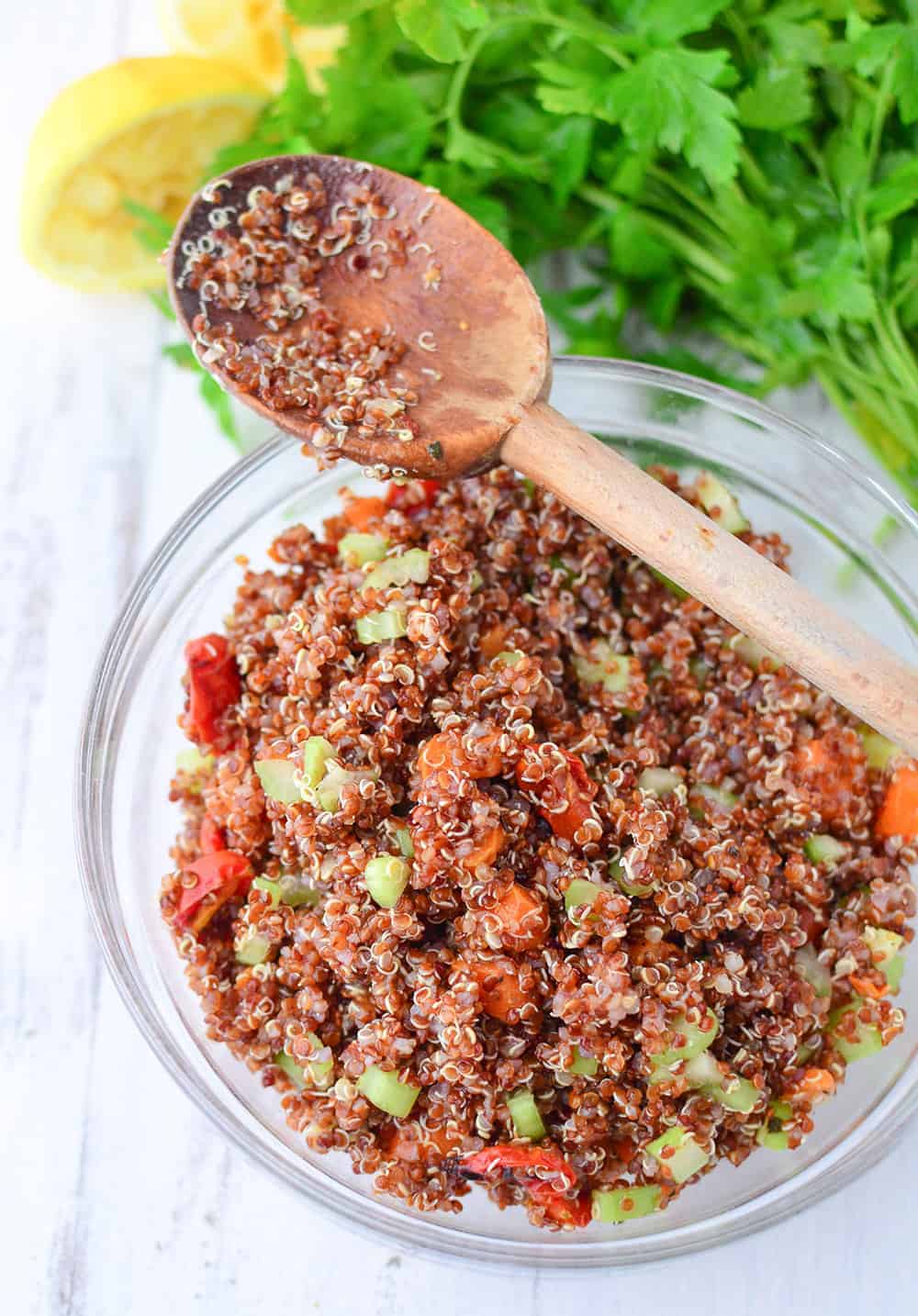 Vegan Quinoa Tabbouleh Salad