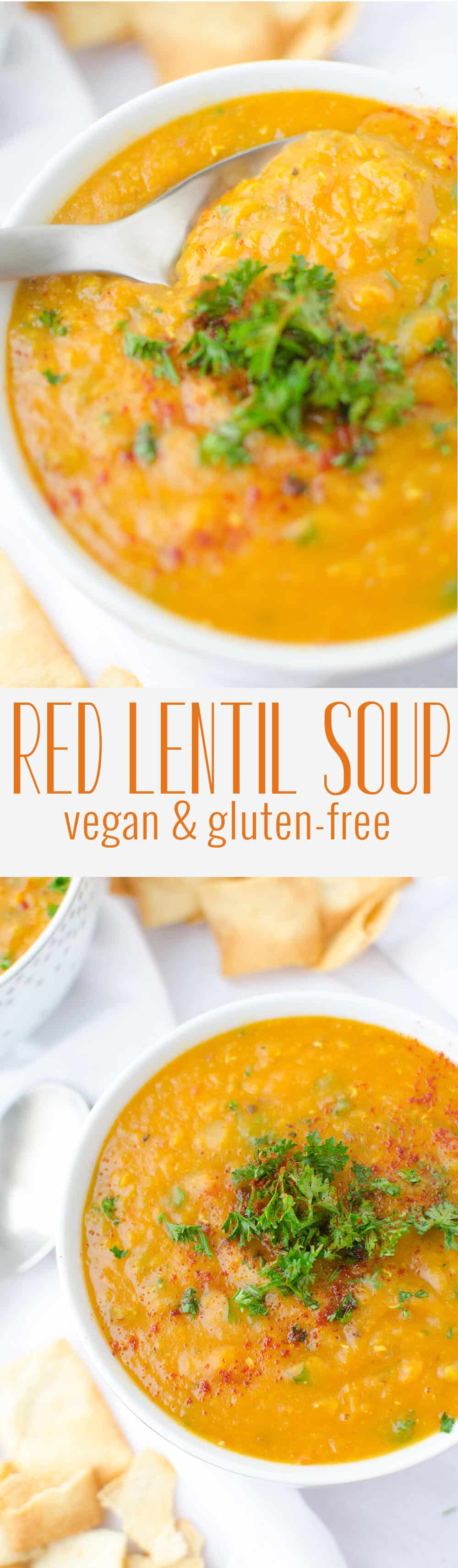 Red Lentil Soup! Vegan And Gluten-Free! A Healthy, Low-Fat Soup That'S Cozy And Simple! Packed With Protein. |Www.delishknowledge.com