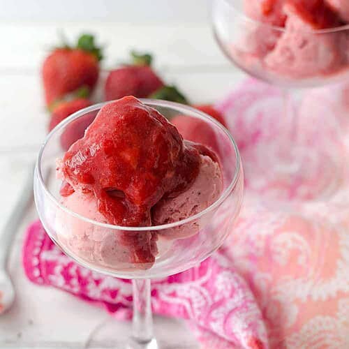 Roasted Strawberry Balsamic Ice Cream 8 Roasted Strawberry Balsamic Ice Cream! You Are Going To Love This Vegan Ice-Cream. Roasted Strawberries Give This So Much Flavor, Incredible That It'S Dairy-Free! Only 5 Ingredients! | Www,Delishknowledge.com