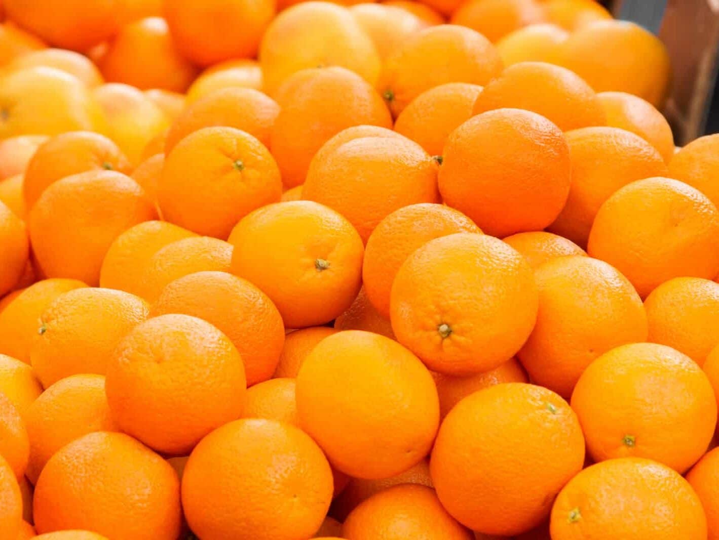 Oranges On Market Stall