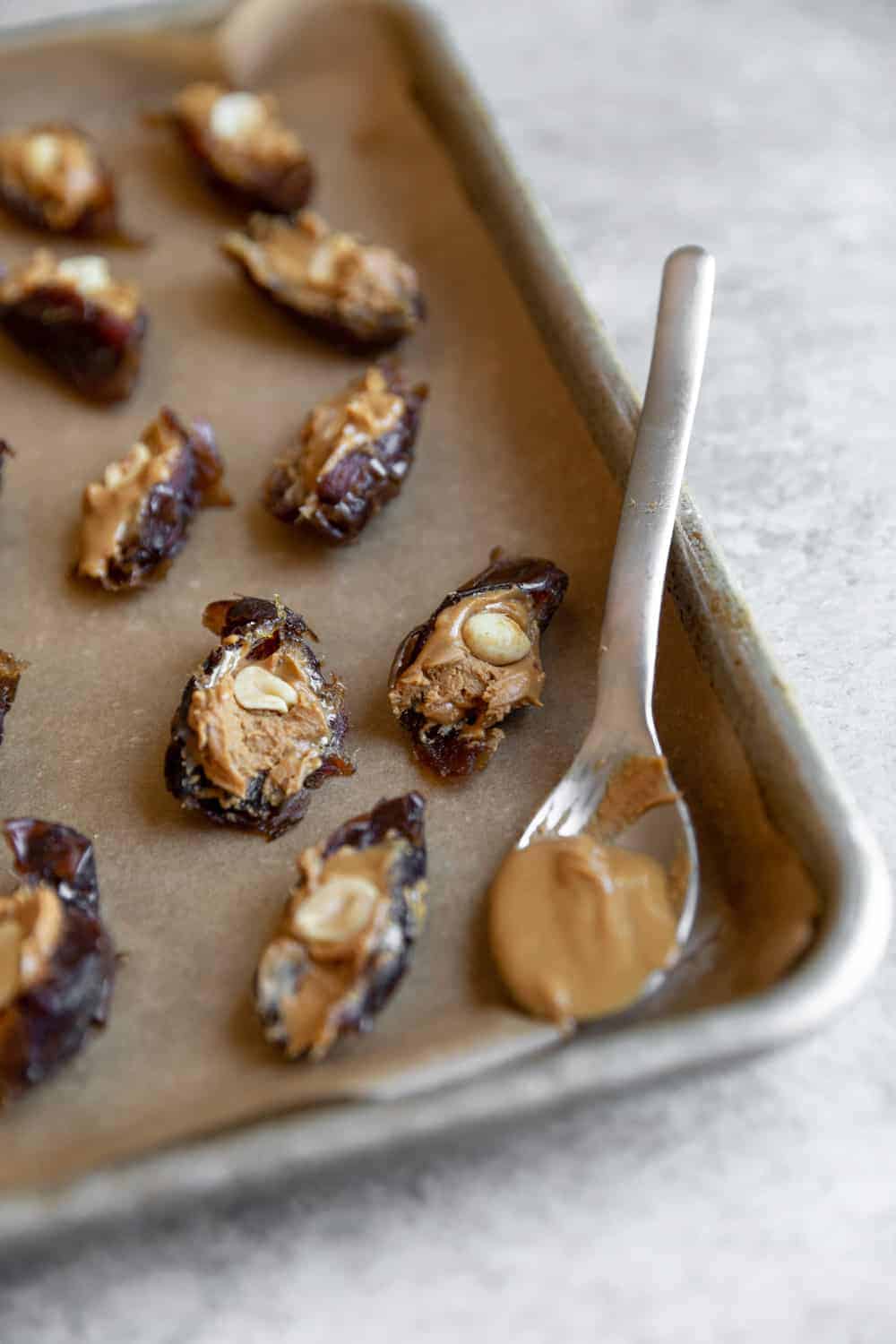 Chocolate Covered Snickers Date Bites 2 Chocolate Peanut Butter Dates
