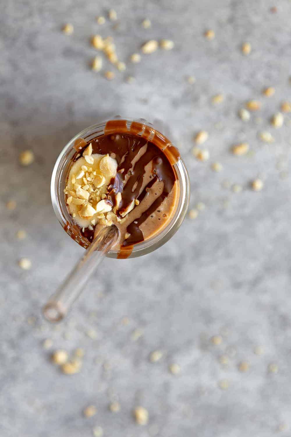 Vegan Snickers Milkshake