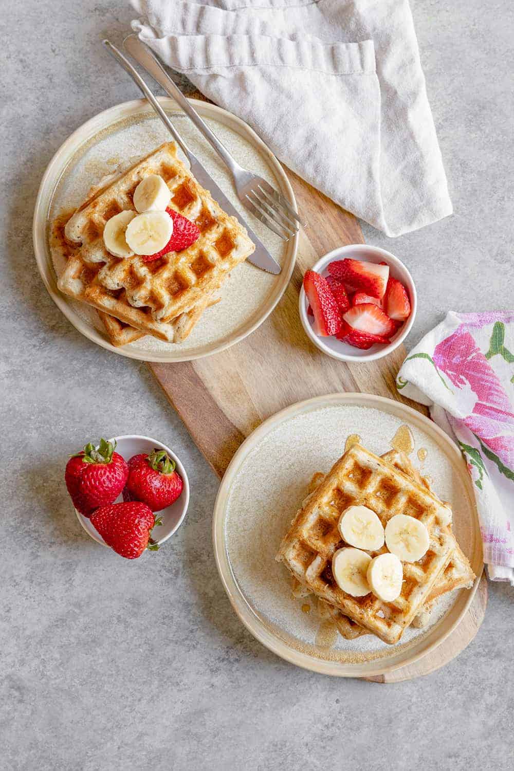 sourdough vegan waffles