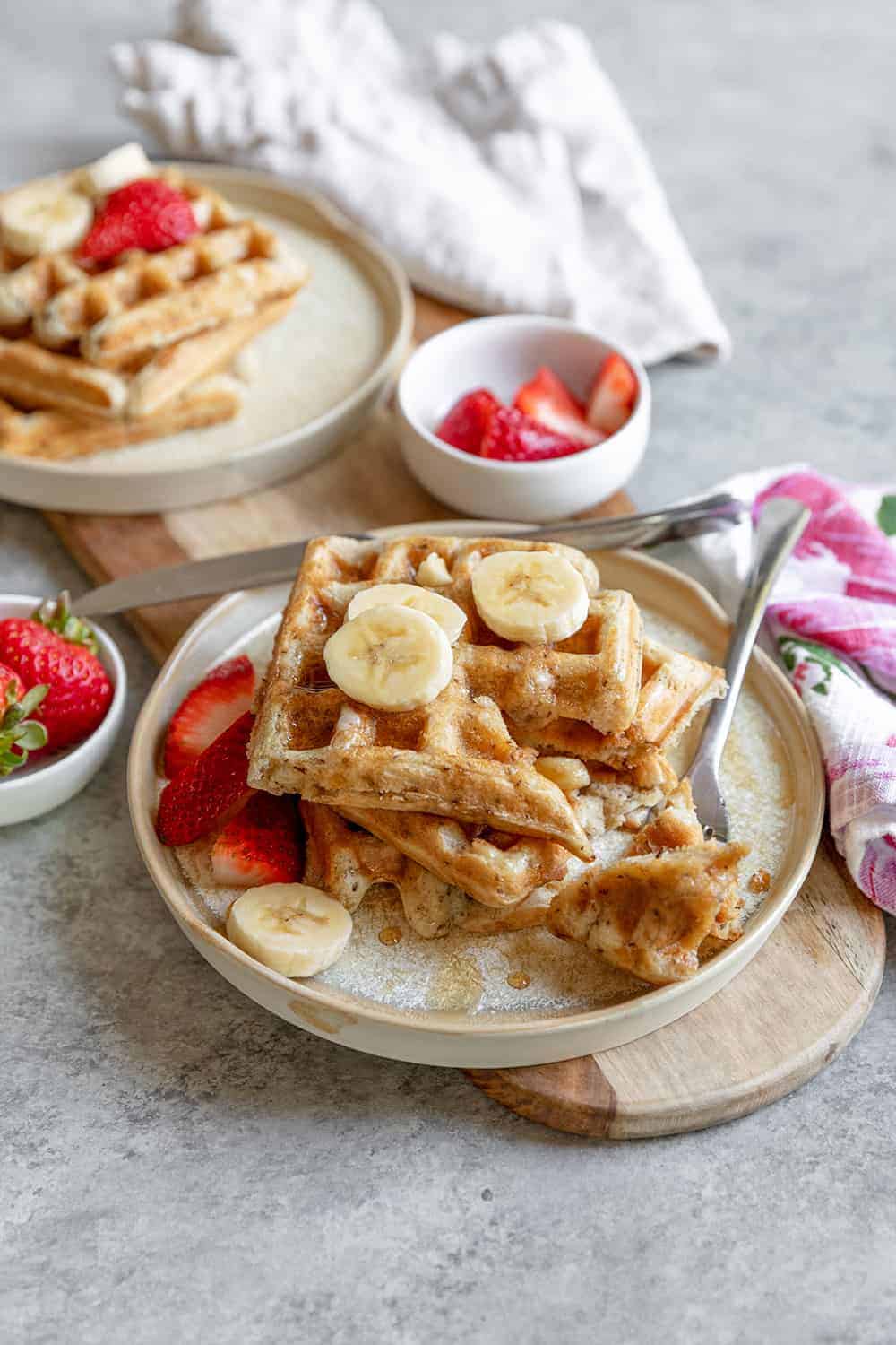 vegan sourdough waffles