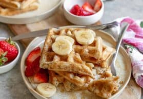 Vegan Sourdough Waffles