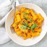 vegan pasta with vegan