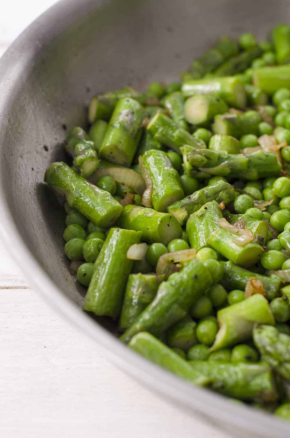 Spring Vegetable Gnocchi! Peas And Asparagus In A Light Cream Sauce And Gnocchi. Vegetarian | Www.delishknowledge.com