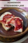 toast with strawberry jam