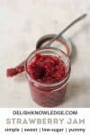 one jar of strawberry jam