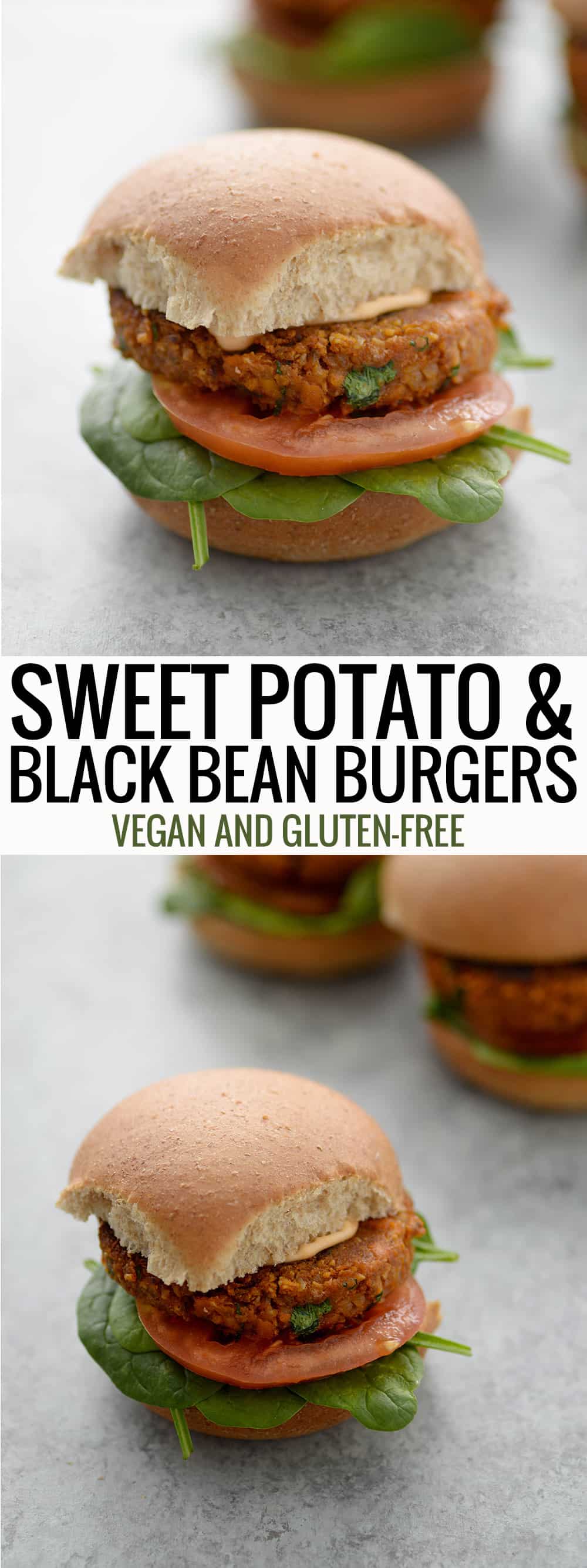 text sweet potato black bean burger