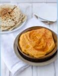 Sweet Potato Cinnamon hummus with homemade Cinnamon Sugar Flatbreads! So delicious! Perfect as a dip or as a sandwich spread. | www.delishknowledge.com