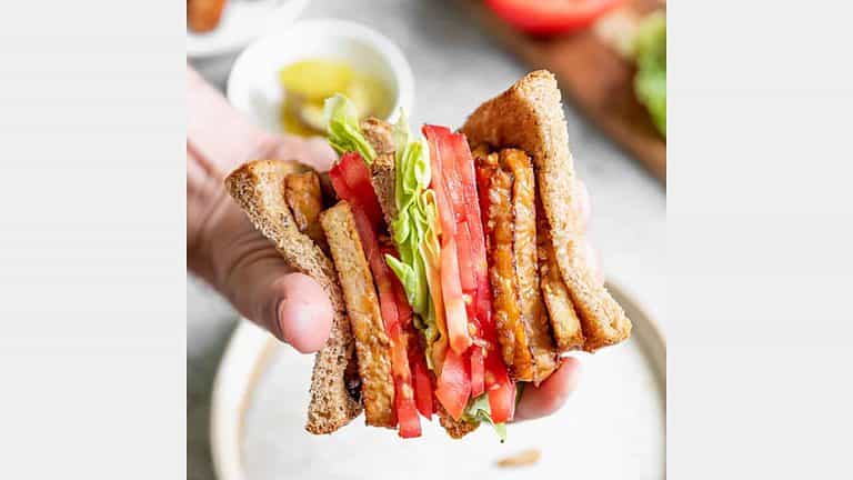 Tempeh Bacon Sandwich