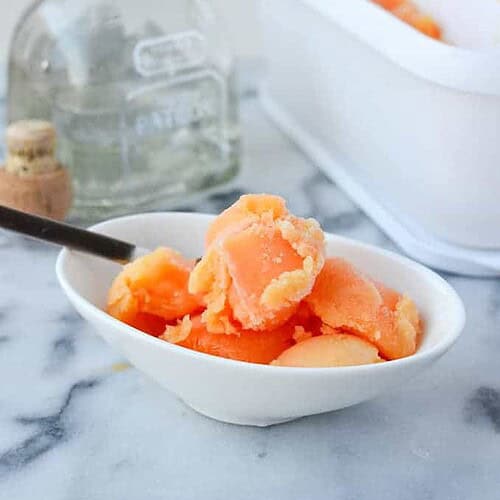 Tequila Sunrise Sorbet 6 Tequila Sunrise Sorbet! A Refreshing Dessert Perfectly Paired With Mexican Food. #Vegan And #Glutenfree