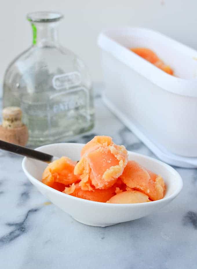 Tequila Sunrise Sorbet! A Refreshing Dessert Perfectly Paired With Mexican Food. #Vegan And #Glutenfree