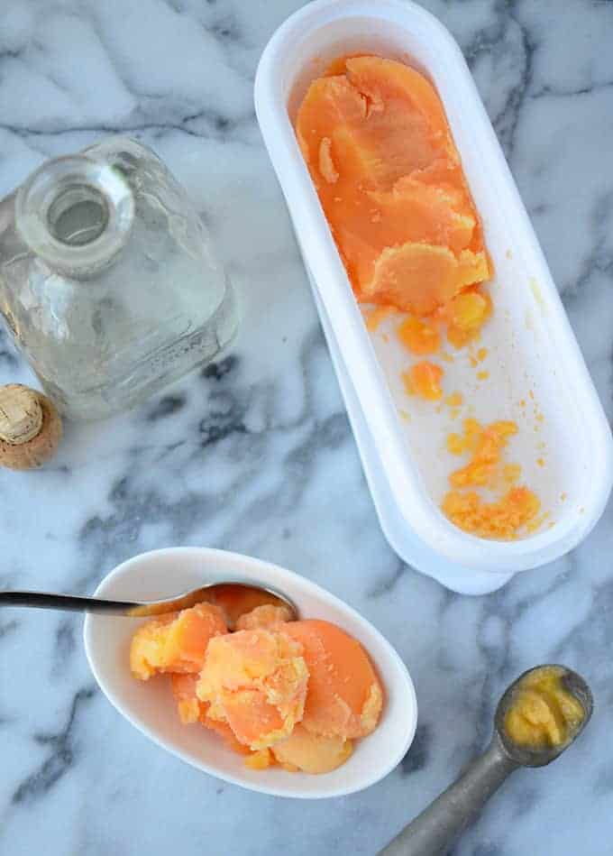 Tequila Sunrise Sorbet - Delish Knowledge