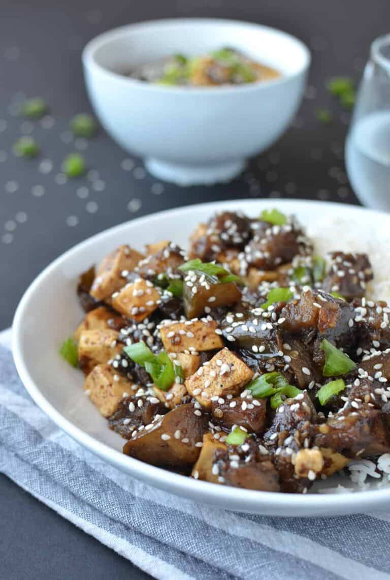 Eggplant Teriyaki Stir Fry with Tofu + Video Delish Knowledge