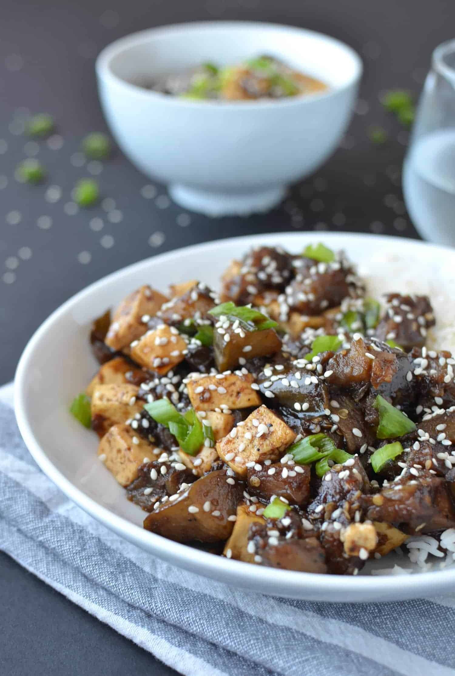 Eggplant Teriyaki With Str-Fried Eggplant! #Vegan &Amp; #Glutenfree, This Healthy Dinner Is Ready In Less Than 30 Minutes. | Www.delishknowledge.com