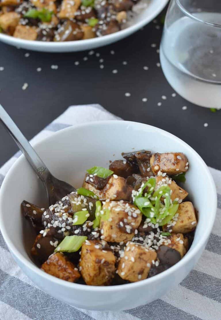 Eggplant Teriyaki Stir Fry with Tofu + Video Delish Knowledge