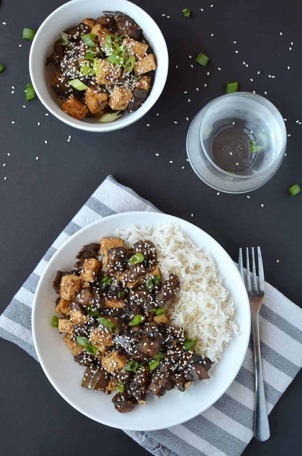 Eggplant Teriyaki With Str-Fried Eggplant! #Vegan &Amp; #Glutenfree, This Healthy Dinner Is Ready In Less Than 30 Minutes. | Www.delishknowledge.com