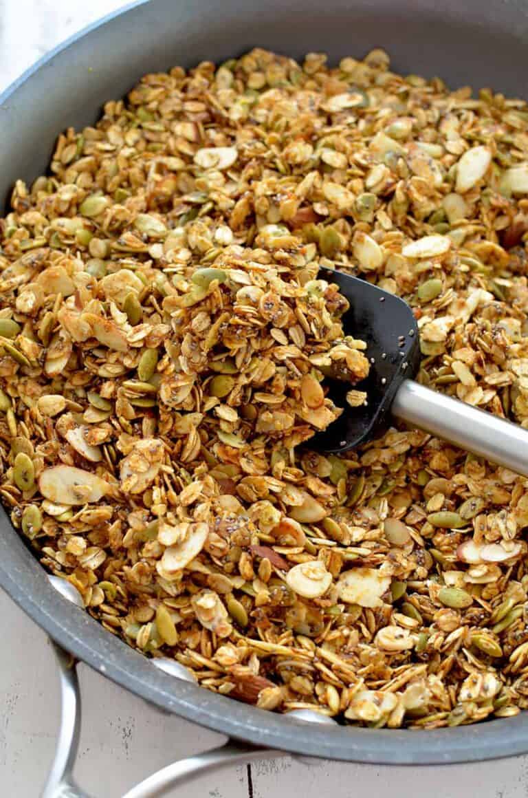 Healthy Pumpkin Skillet Granola Delish Knowledge