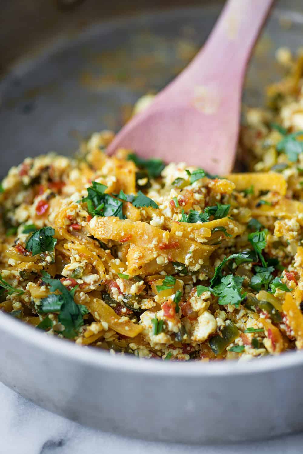 Vegan Tofu Migas Tacos
