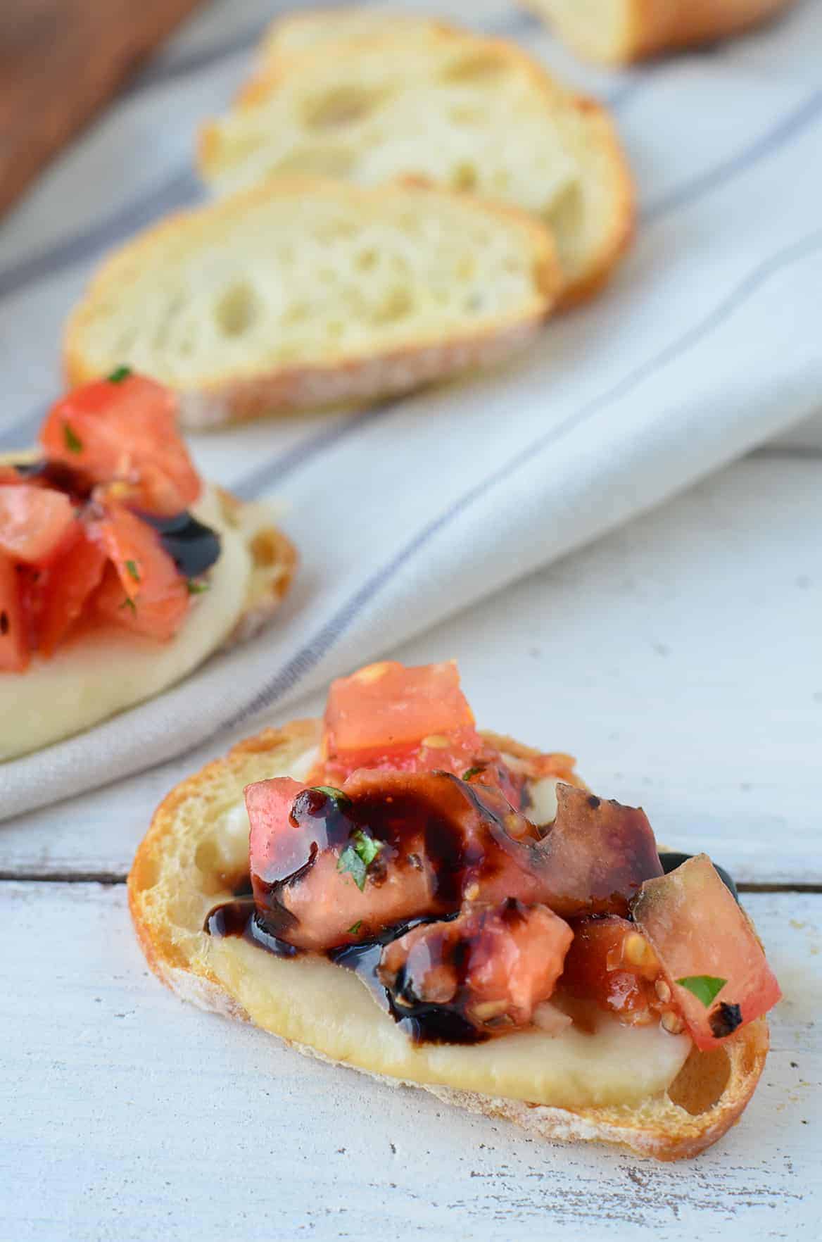 The Best Tomato Bruschetta- Thanks To A Secret Ingredient! One Of The Most Popular And Most-Pinned Recipes On My Blog. You Have To Make This One!