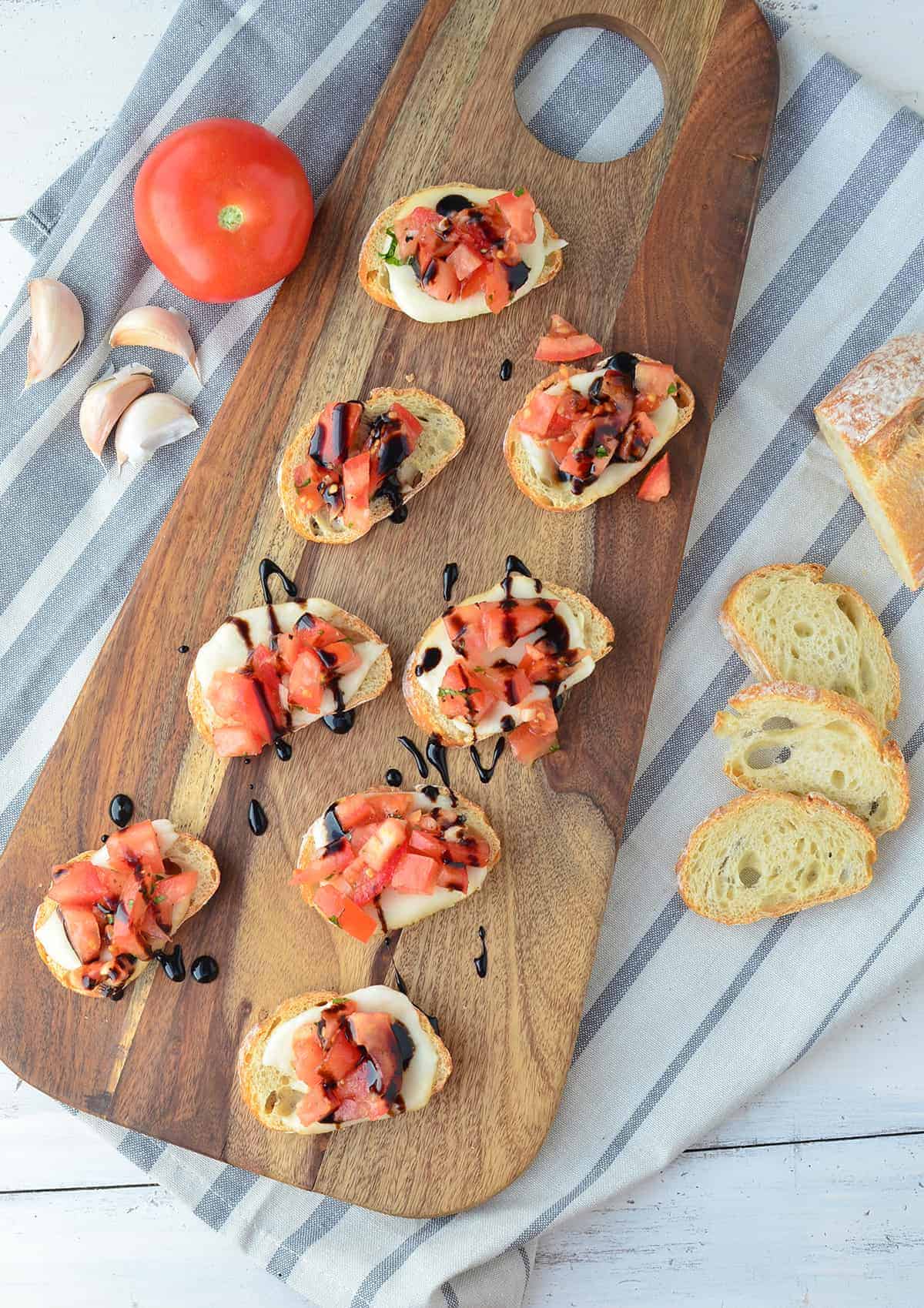 The Best Tomato Bruschetta- Thanks To A Secret Ingredient! One Of The Most Popular And Most-Pinned Recipes On My Blog. You Have To Make This One!