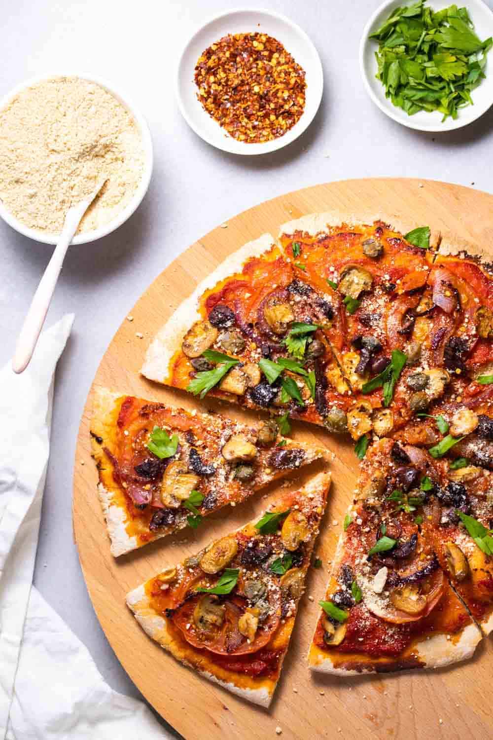 Vegan Puttanesca Pizza 