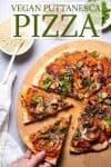 vegan puttanesca pizza