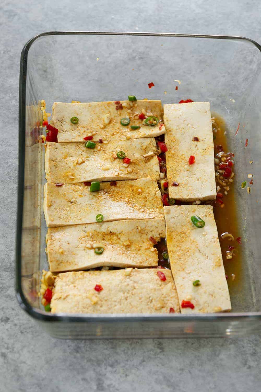 Lemongrass Tofu For Vegan Banh Mi