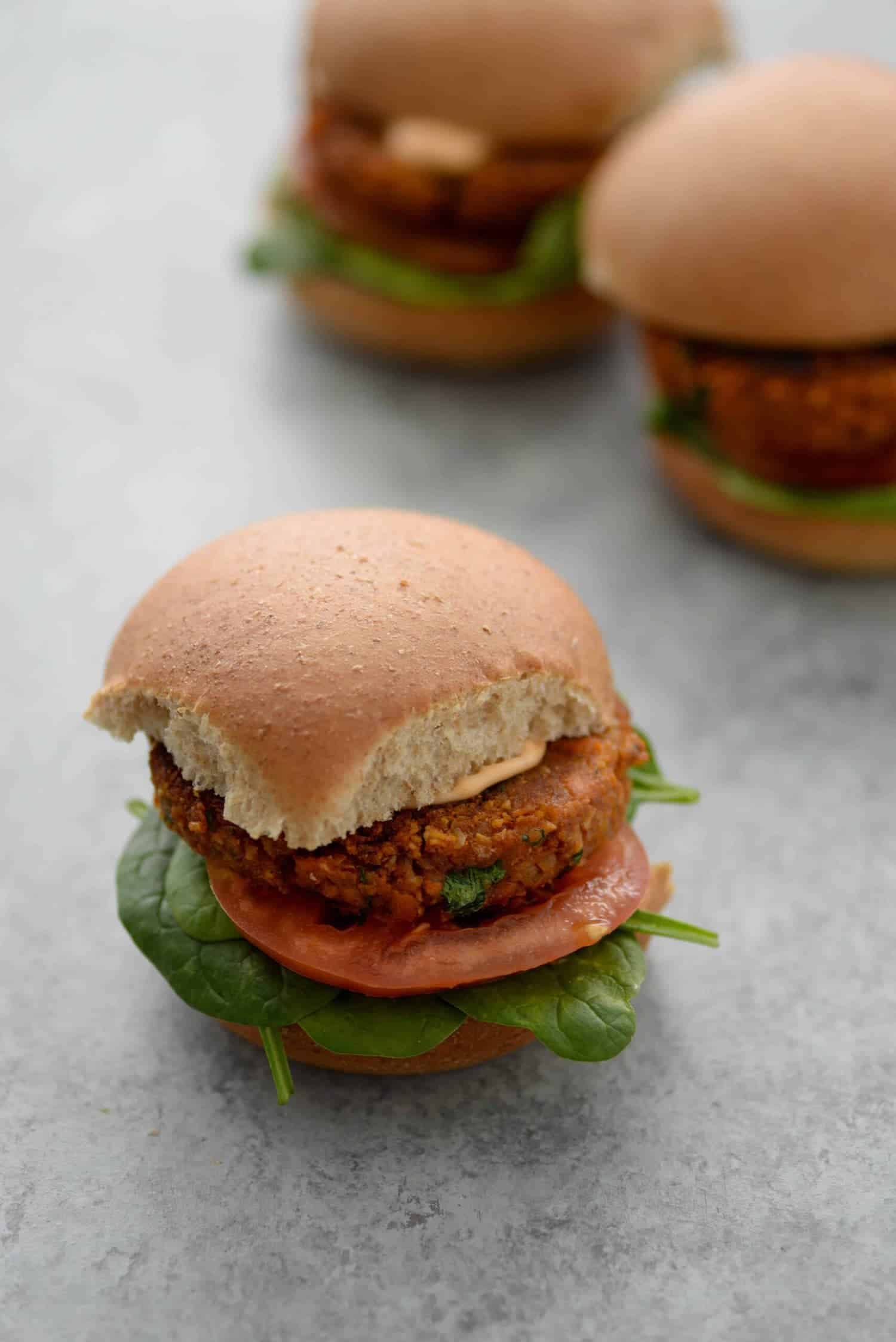 Sweet Potato And Black Bean Burger Patty