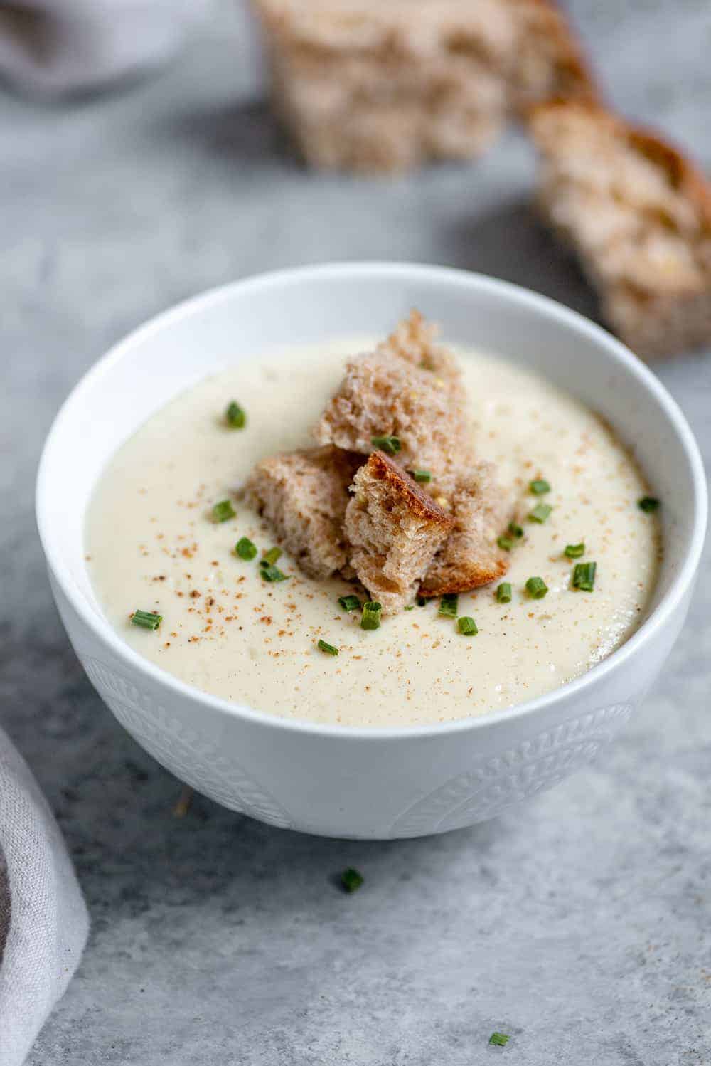 vegan cauliflower soup recipe
