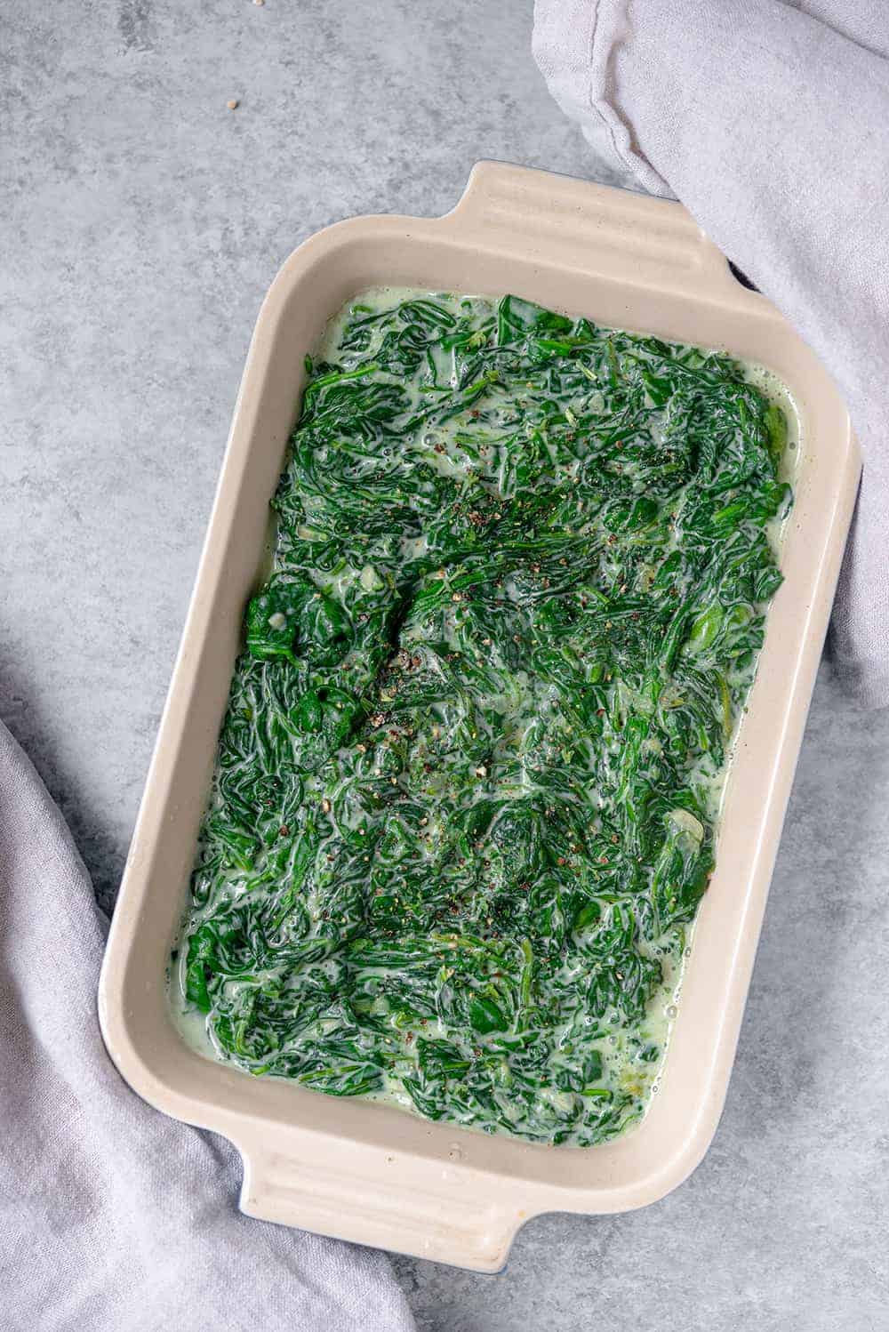 Healthy Creamed Spinach - Delish Knowledge