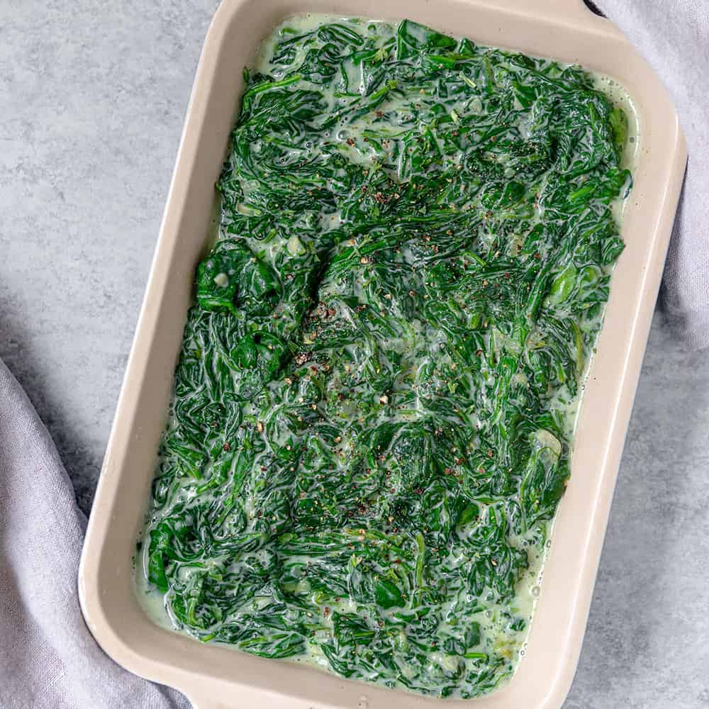 vegan creamed spinach