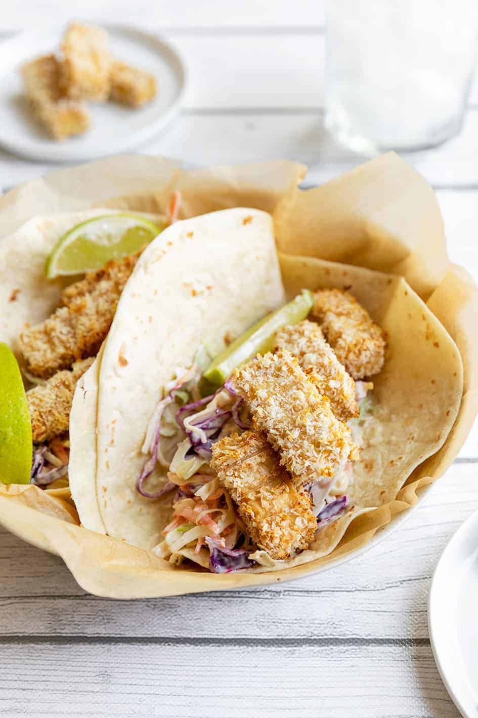 vegan fish tacos