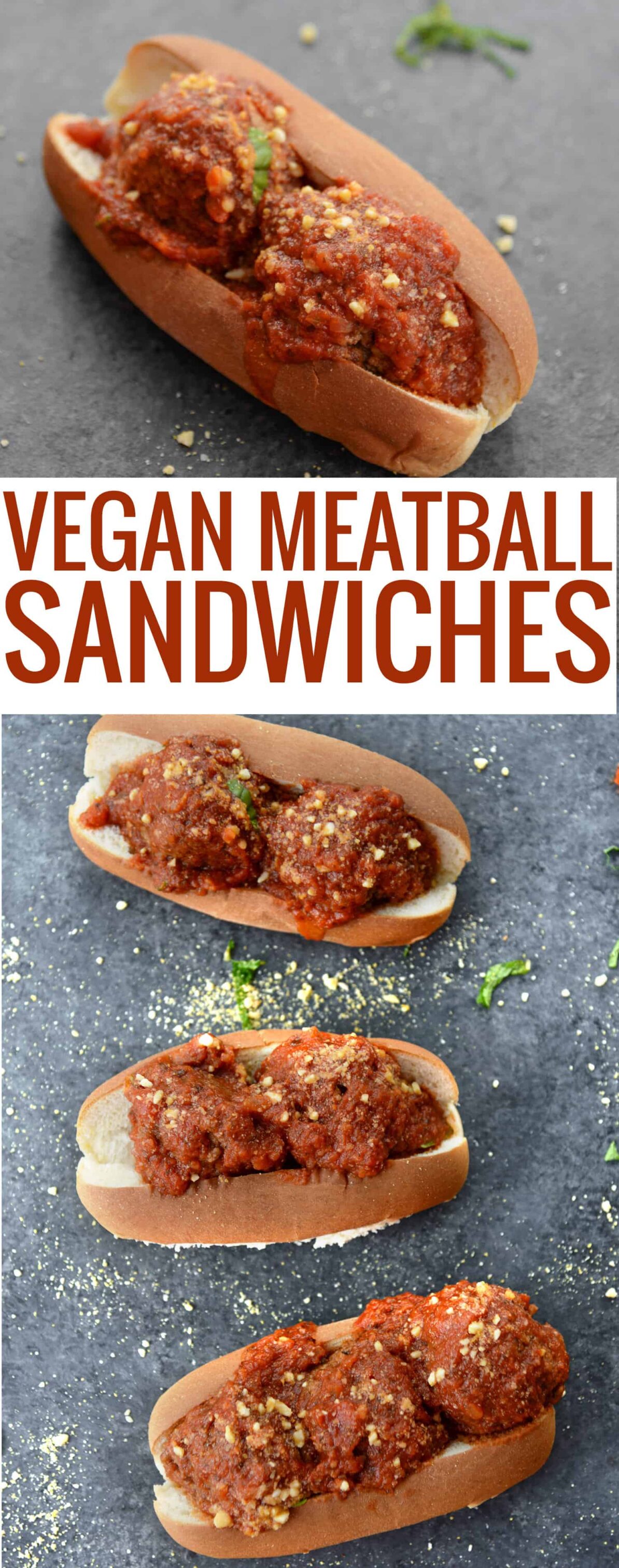 Vegan Meatball Sandwiches! If You Love Meatball Sandwiches, Then You'Ve Gotta Try This Vegan Version. Chickpea Meatballs Smothered In Marinara Sauce And Homemade Vegan Parmesan. Meatballs Freeze Well! | Www.delishknowledge.com