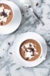 Vegan Mexican Hot Chocolate! Thick, creamy hot chocolate lightly spiced with cayenne and cinnamon. | www.delishknowledge.com