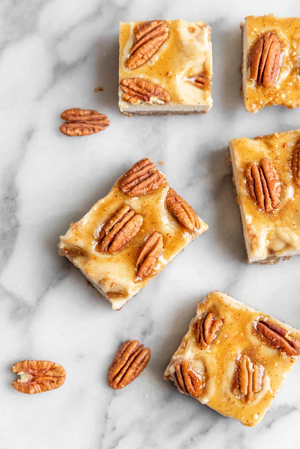 Vegan Pecan Pie Cheesecake Bars