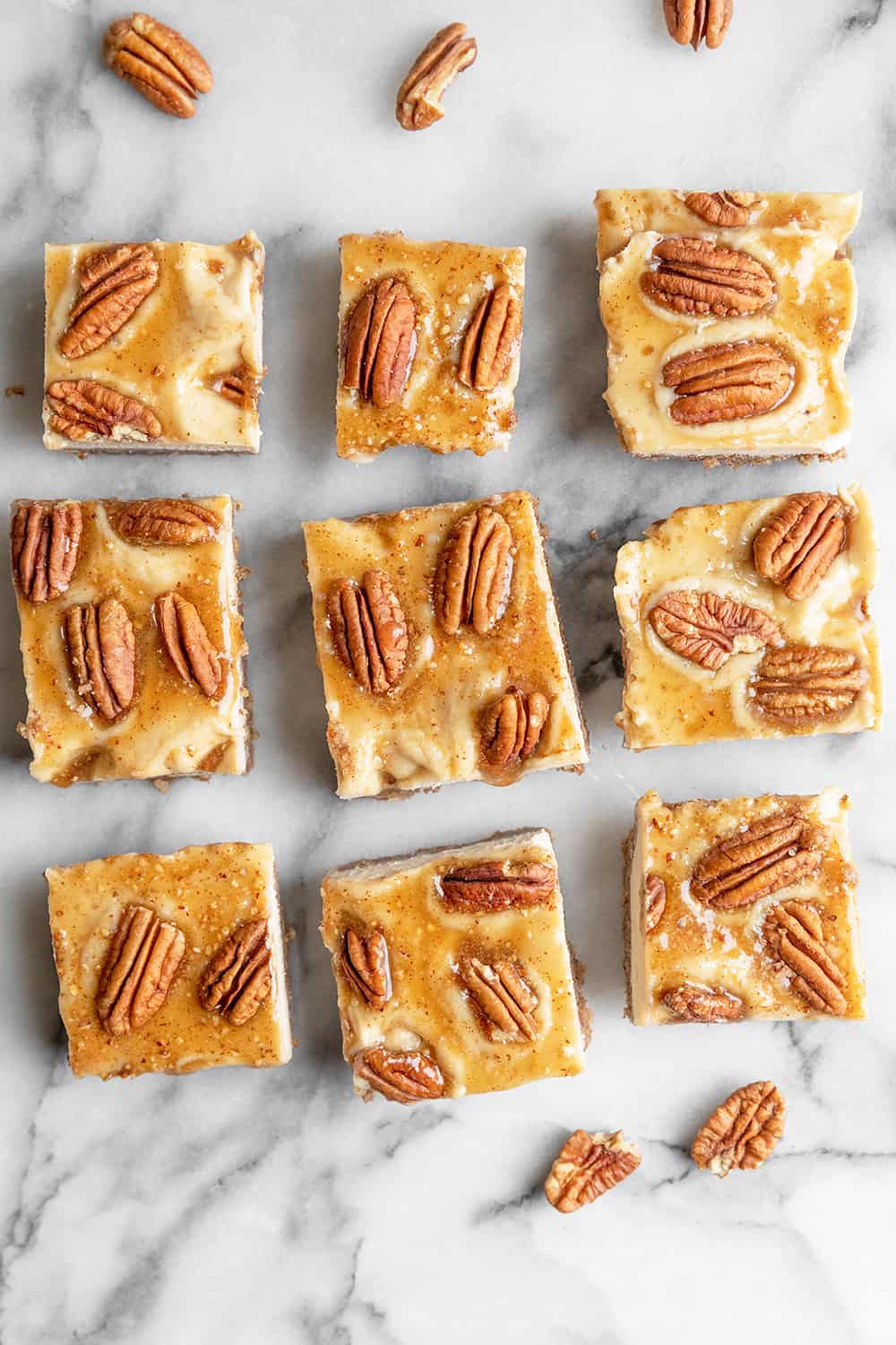 Vegan Pecan Pie Cheesecake Bars