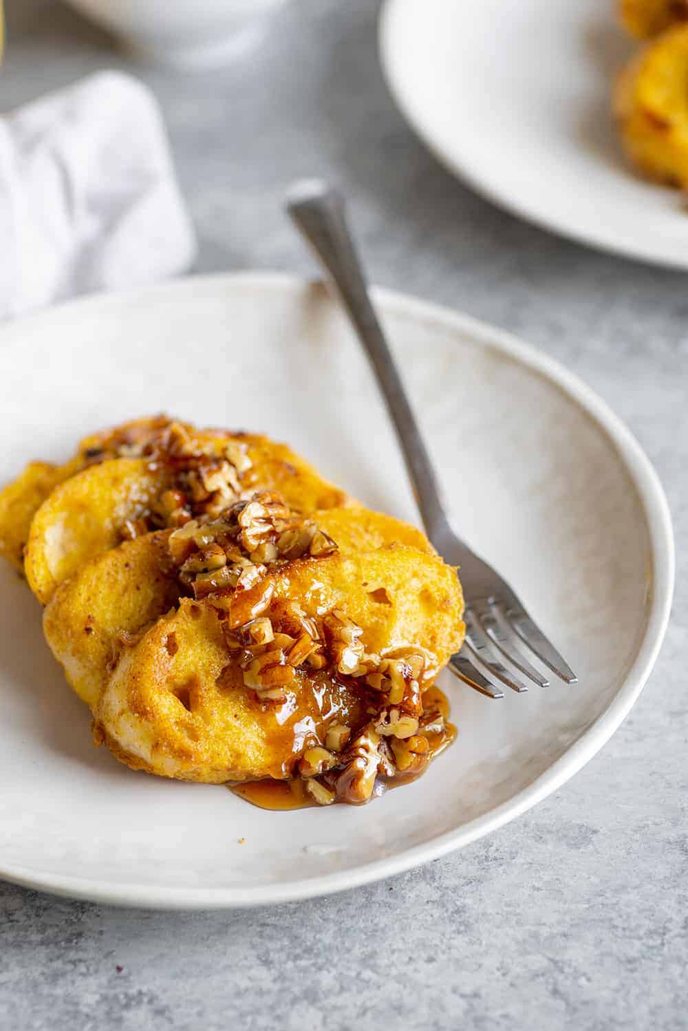 vegan pumpkin french toast